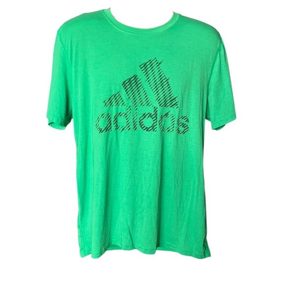 Adidas Ultimate Tee Green XL | Bold Logo Active Training T-Shirt - Picture 1 of 5